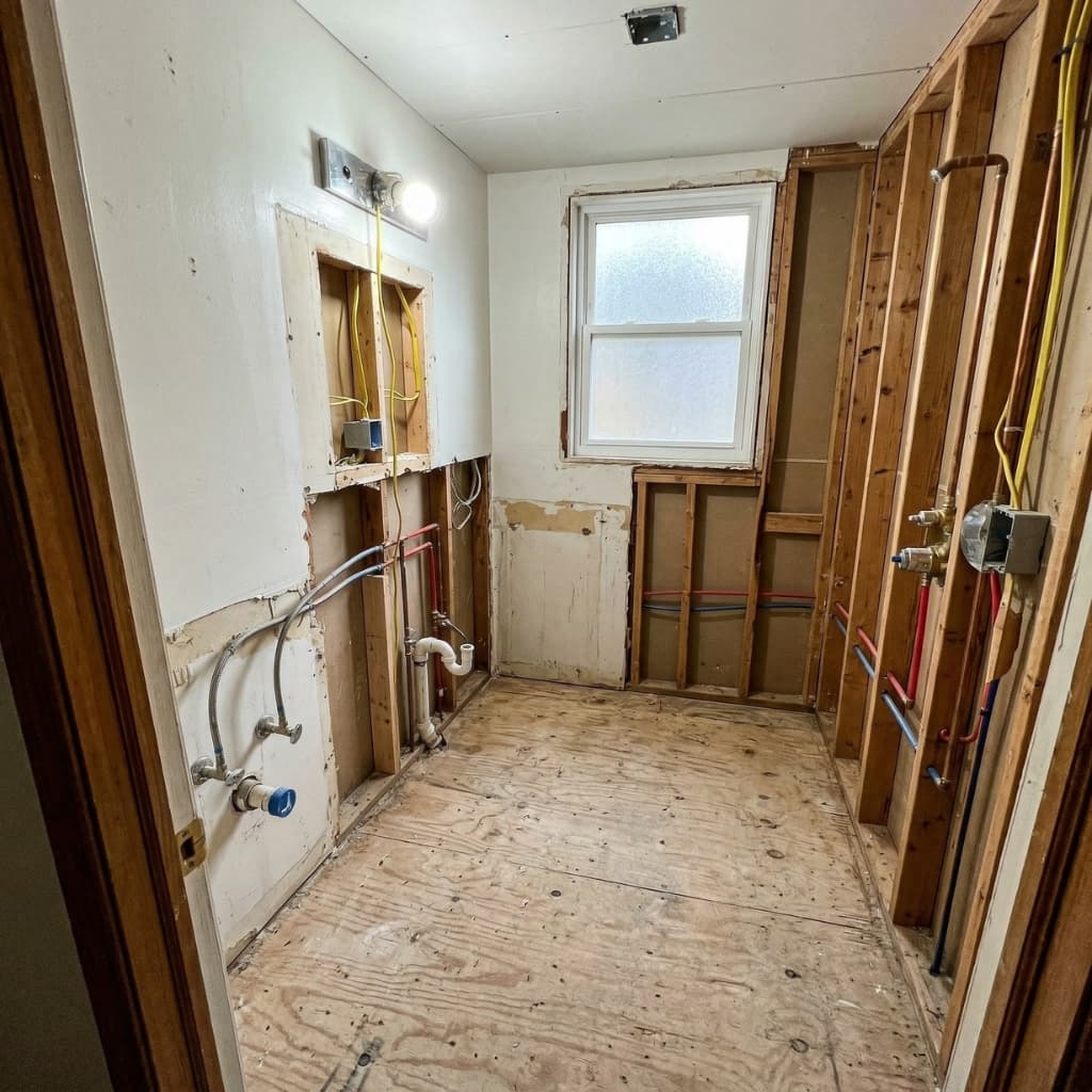 Mid-job demo and tear-off