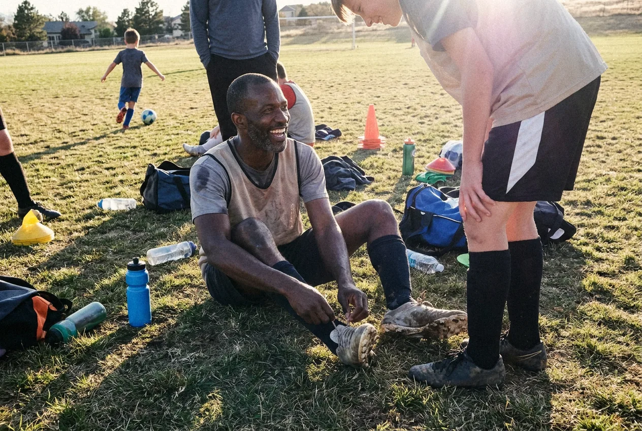 Sunday league, oldest on the team