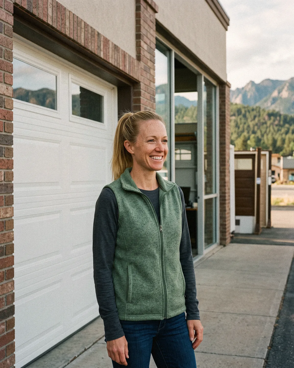 Jolene outside the Wasatch shop