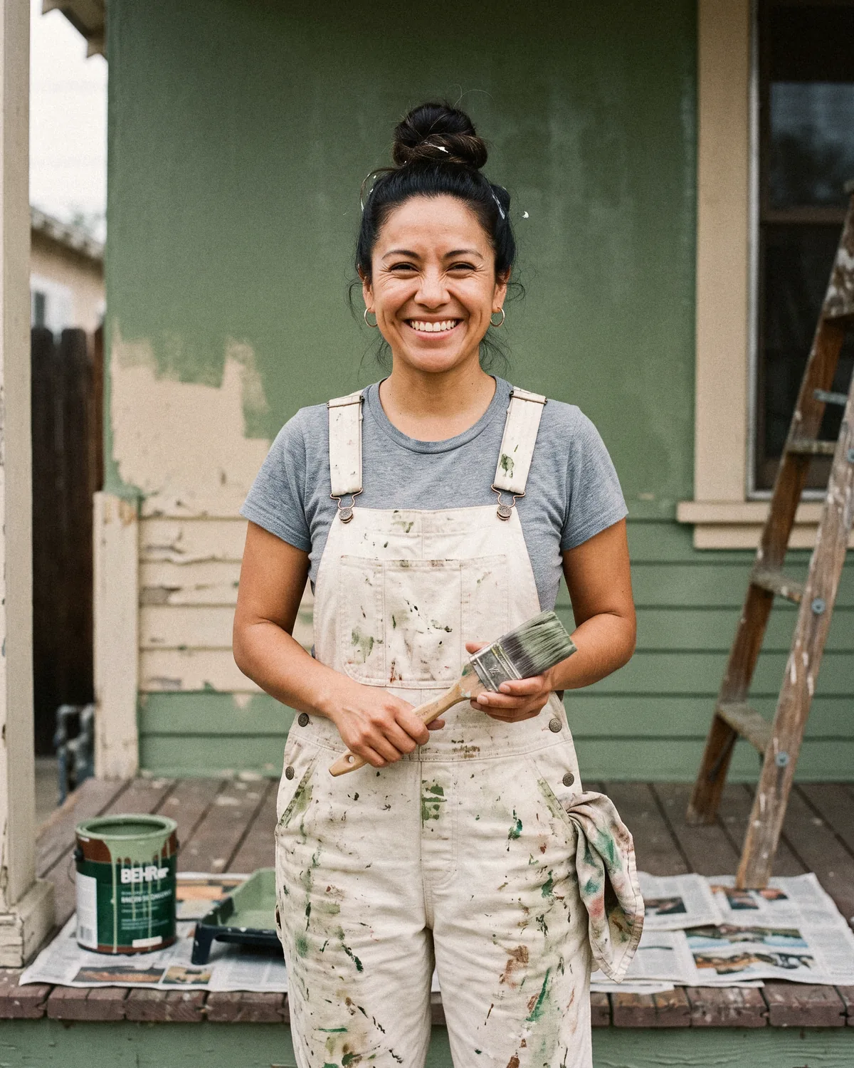 Rosa on a job in Laurelhurst